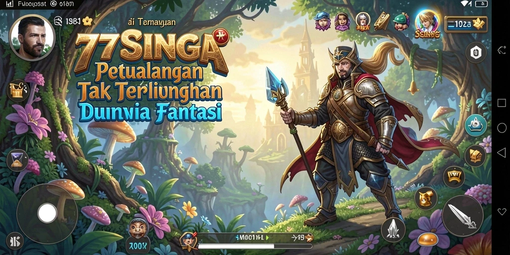 Screenshot gameplay 77SINGA yang menampilkan aksi petualangan seru.