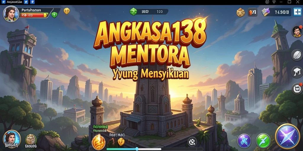 Tampilan gameplay ANGKASA138 yang menegangkan dalam genre Tower Defense.