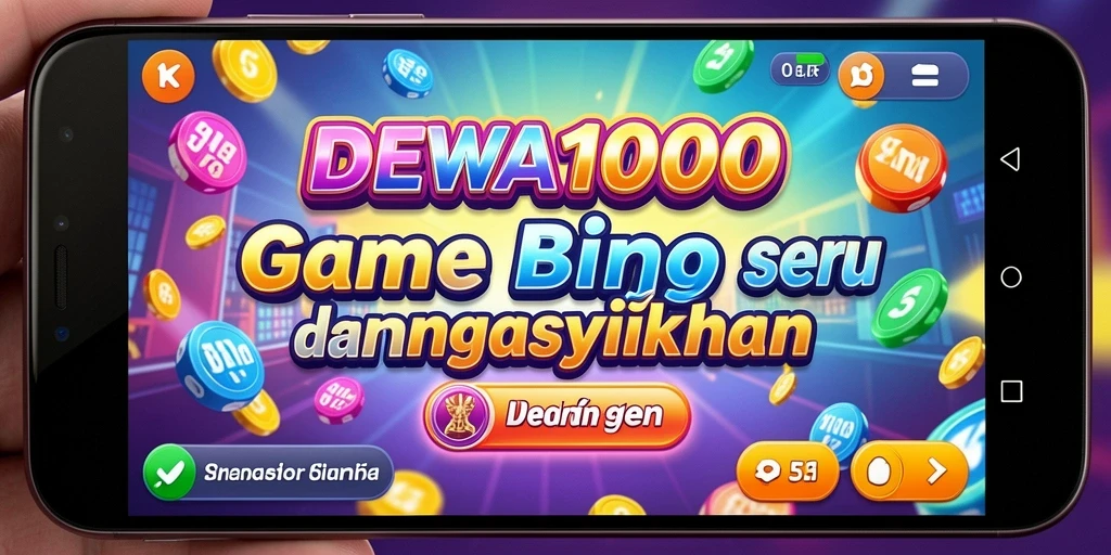 Tampilan gameplay seru dalam DEWA1000 dengan interaksi Bingo.
