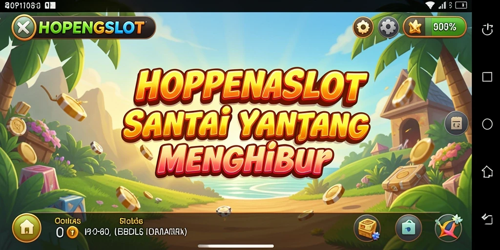 Tampilan gameplay HOPENGSLOT yang penuh warna dan menyenangkan.