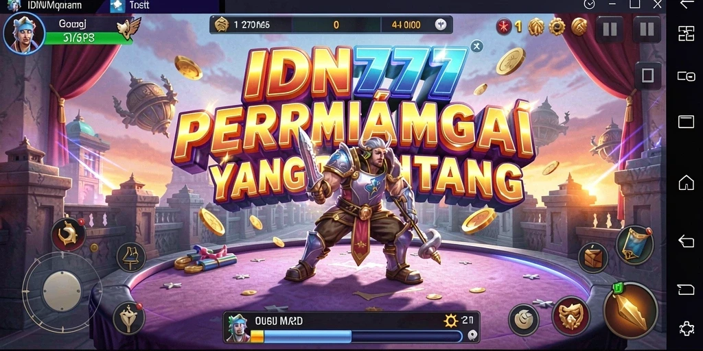 Tampilan gameplay strategi yang penuh aksi di IDN777.
