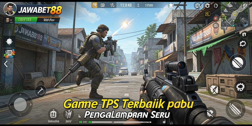 Tampilan seru gameplay TPS dalam JAWABET88.