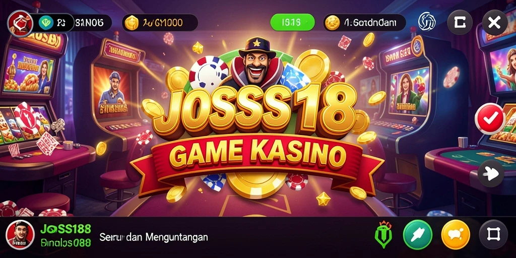 Tampilan gameplay seru di JOSS188 dengan berbagai pilihan permainan Kasino.