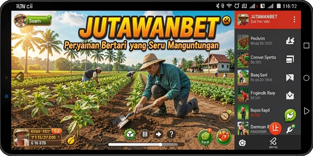 Tampilan gameplay menarik dalam JUTAWANBET yang memukau.