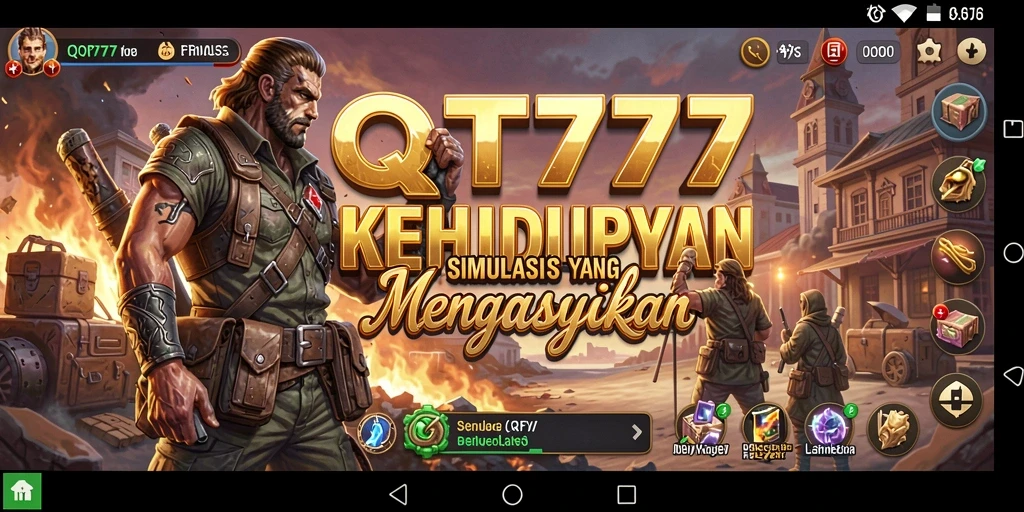 Tangkapan layar menunjukkan gameplay menarik QT777 di dunia simulasi.