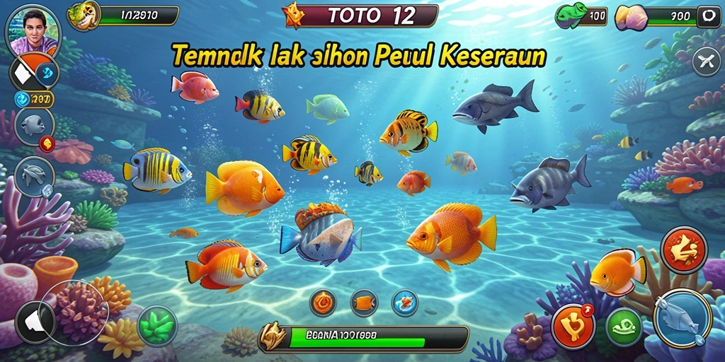 Tampilan menakjubkan dari permainan Tembak Ikan TOTO12.