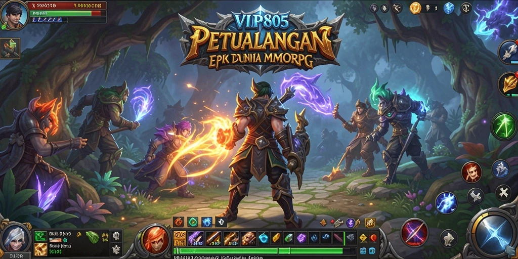 Tampilan gameplay seru di dunia fantastis VIP805.